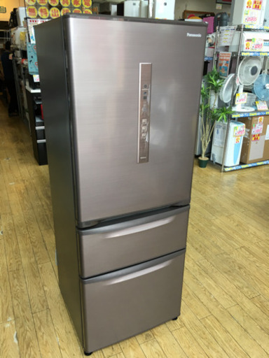 美品 高年式 2018年製 Panasonic パナソニック 315L冷蔵庫 ECONAVI 日本製 NR-C32HM-T