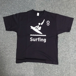Tシャツ サーフィン ピクトグラム 黒L 2020東京五輪 新品未使用
