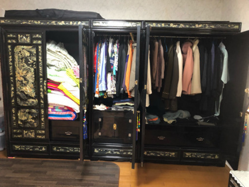 螺鈿細工 タンス クローゼット