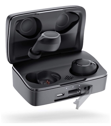 未使用 EnacFire ワイヤレスイヤホン HiFiステレオ高音質 AAC対応 カナル型 104時間連続駆動 Bluetooth 5.0 ブルートゥースイヤホン 自動ON/OFF/ペアリング 片耳両耳通用 左右分離型 Siri起動 通話マイク内蔵 完全ワイヤレスイヤホン