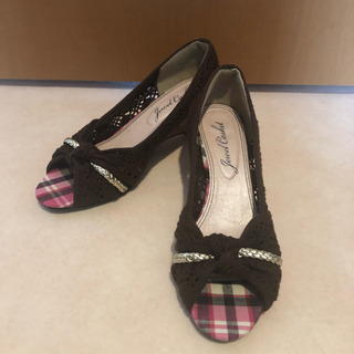 オープントゥパンプス　Lサイズ