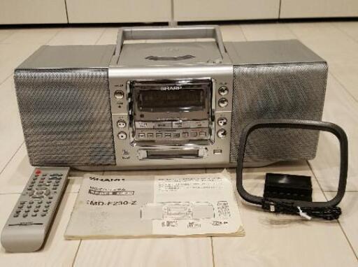 シャープ　CDㆍMDプレーヤー