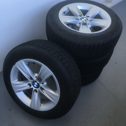 値下げ‼︎118-3 BMW X1 E84 ブリヂストンREVO GZ 205/60R16 純正アルミホイール付4本セット16×7.5J +37 スタッドレスタイヤ