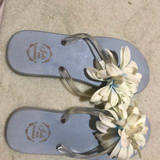 フラワー付き ビーチサンダル