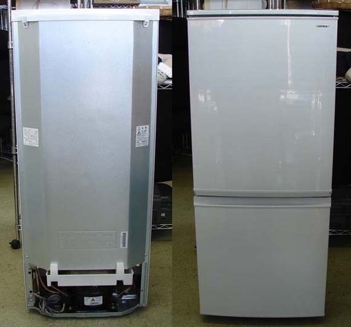 19N0072 C 値下げ！！ 引取歓迎 札幌市内一部配達無料 SHARP/シャープ SJ-D14D ノンフロン冷凍冷蔵庫 137L 2018年製 中古