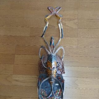 ☆値下げ☆アフリカ グロ族お面 約７０cmの画像