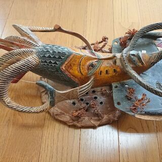 ☆値下げ☆アフリカ グロ族お面 約７０cmの画像