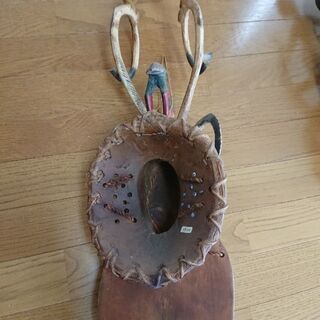 ☆値下げ☆アフリカ グロ族お面 約７０cmの画像