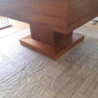 ガラス天板 デザインセンターテーブルの画像