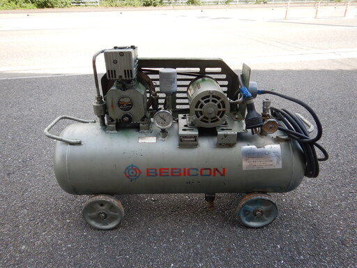 中古品 日立 BEBICON ベビコン コンプレッサー 0.4ｋｗ BP-7TL 60Hz専用 50Lタンク 200V