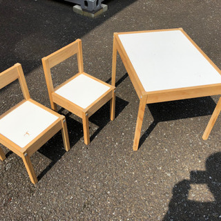 (引渡決定)IKEA 子供用 テーブル&椅子の画像