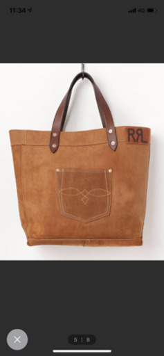 RRL スエード トートバック