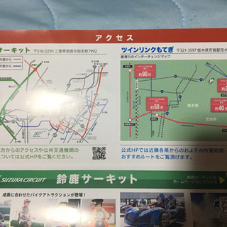 鈴鹿サーキット ツインリンクもてぎ 入園無料券(5人まで)