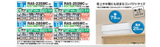 標準工事費込み★2017年製！ 東芝 プラズマ空気清浄エアコン RAS-285MC 全自動お掃除機能 /増設/買い替えなどに♪
