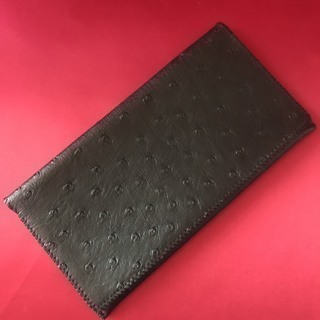あげます!!　長財布　ブラッグ　オーストリッチ柄