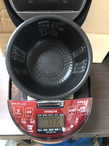 A1816☆カードOK☆日立2017年製5.5合炊圧力スチームIH炊飯器