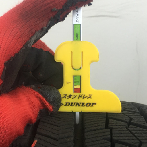 119-3ブリヂストンVRX155/65R14 ダイハツ純正アルミホイール付4本セット 14×4.5J +45 2018年製造バリ山イボあスタッドレス
