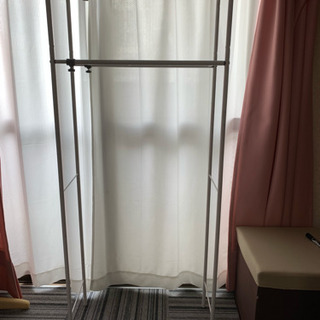 スチールラックあげます。伸縮します。ホワイト。の画像