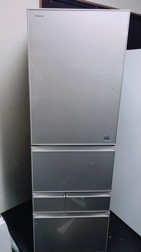 ☆配送可能☆ 東芝ノンフロン冷凍冷蔵庫 GR-K41GXVL 2016年製 内容量410L 5ドア 真ん中野菜室