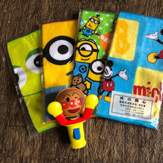 アンパンまんオモチャと、ミニタオル