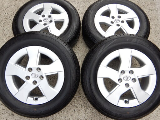 プリウス純正　１５インチ　溝たっぷりダンロップタイヤ付き　プリウス、ウィッシュ