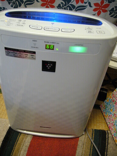 中古　シャープ 加湿空気清浄機 プラズマクラスター7000 KC-A50-W