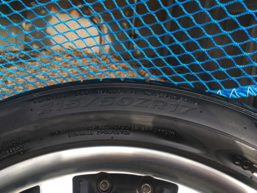 中古溝深17インチ5穴100ミリ