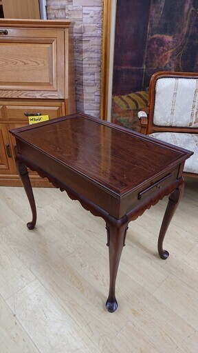 アンティーク家具 レトロ家具☆ETHAN ALLEN☆IDC大塚 テーブル センターテーブル 猫脚 ネコ脚☆76×47×66☆配達可能 買取帝国 朝霞店