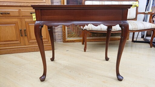 アンティーク家具 レトロ家具☆ETHAN ALLEN☆IDC大塚 テーブル センターテーブル 猫脚 ネコ脚☆76×47×66☆配達可能 買取帝国 朝霞店