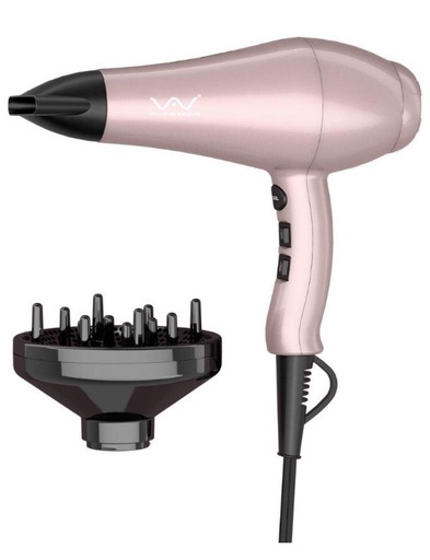 未使用 遠赤外線 マイナスイオン ヘアドライヤー 風温＆風量6セット 1200W 大風量 ノズル付き プロ仕様 家庭用 ロングヘア