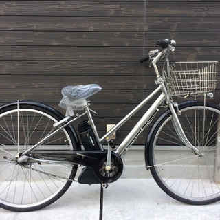 地域限定　ヤマハ　パス　シティ　リチウム　27インチ　シルバー　アシスタ　ビビ　神戸市　電動自転車