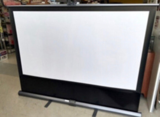 中古 IZUMI-COSMO イズミコスモプロジェクタースクリーン 床置き自立型 パンタグラフ式