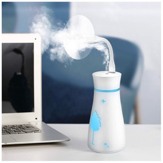 卓上 加湿器 4-in-1セット 200ML 七色LED (白)の画像