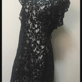 ご購入者様決定 ハート柄シースルーチュニック ワンピース