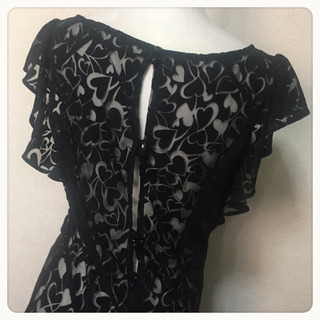 ご購入者様決定 ハート柄シースルーチュニック ワンピースの画像