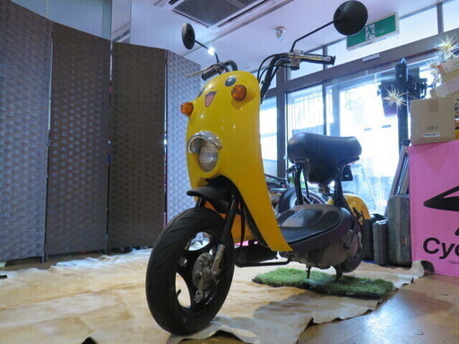 SUZUKI CHOINORI CZ41A スズキ チョイノリ ポケモン ピカチュー 50cc 930km イエロー 実動! 原付 原チャリ スクーターバイク 札幌発