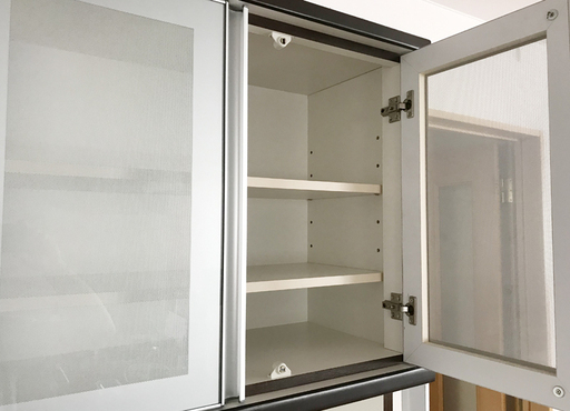 札幌市◆ NITORI 幅 80cm システム食器棚 “ モデナ ”◆ キッチンラック Modena 80KB■キャビネット 収納家具 キッチンボード ニトリ 製