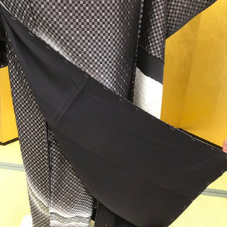 訪問着 市松文様 着物