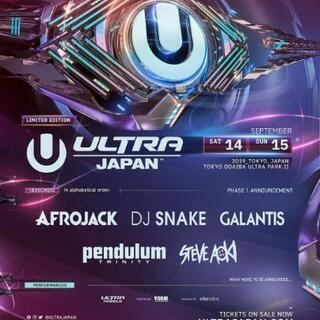 ★ULTRAJAPAN2019★9/14〜9/15通しチケット