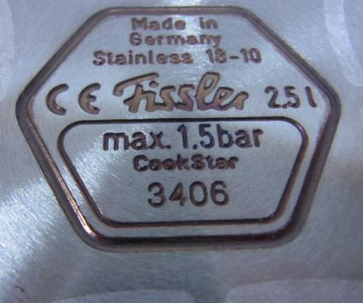 南12条店 保管品 Fissler/フィスラー ミニロイヤル 2.5L 圧力鍋 片手鍋 径18cm