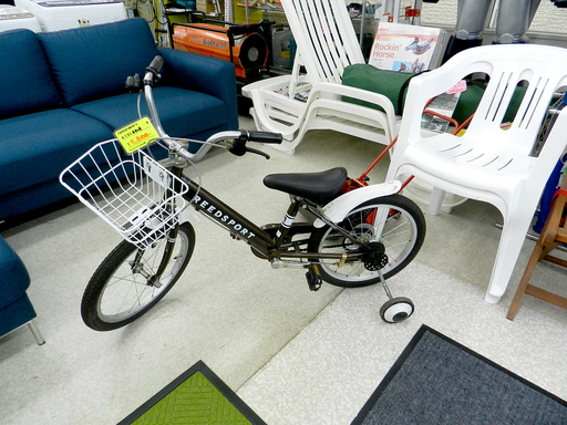 子供用自転車 18インチ 【REEDSPORT】 KIDS 幼児自転車 ☆  PayPay(ペイペイ)決済可能 ☆ 札幌市 北区 屯田