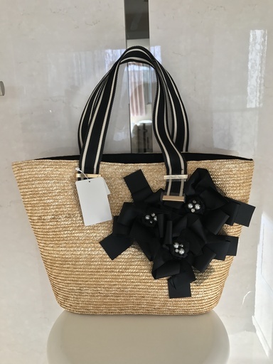 ★新品★LANVIN en bleu(ランバンオンブルー)の籠バッグ