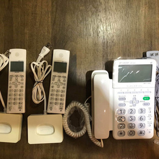 中古美品★SHARP製電話 迷惑電話防止機能搭載&子機2台付き！