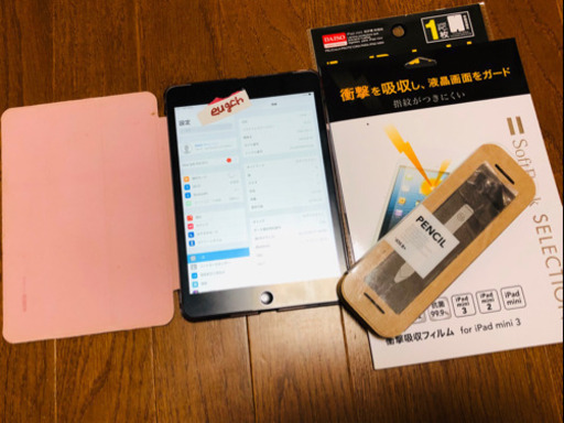 (9月7日土曜日限定 15000円) iPad mini2 32GB スペースグレーのWi-Fiモデル + FiftyThree、スタイラスペン + 交換用のペン先と消しゴム