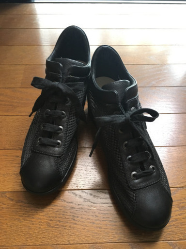 ルコライン 黒メッシュスニーカー 新品