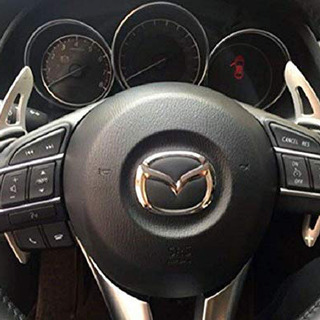 マツダ mazda パドルシフト 【4色、赤、黒、灰、銀】 【銀】の画像