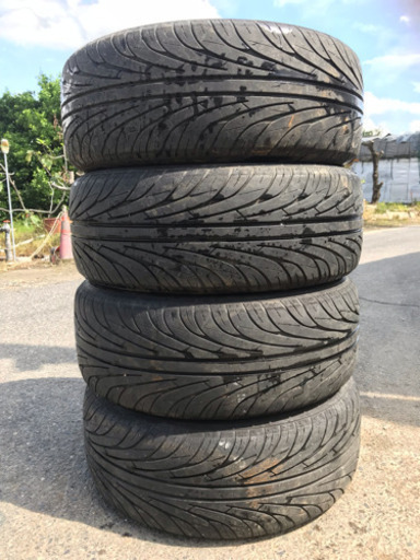 社外ホイール4本セット 195/55r15 15X6.5J ET35 4X100 ●PIAA ピア EURO TECH S7 美品 管