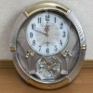 ★CITIZEN シチズン メロディ 電波仕掛け壁掛け時計 PM-17B リズム時計工業株式会社 良品★の画像