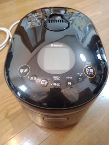 【取引終了】Ｒinnai リンナイ　ガス炊飯器　LPガス用　RR-055MST(BK)