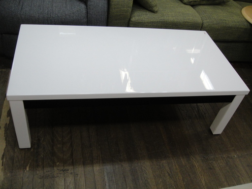 今だけチャンス！「ジモティー」見たよ～！ で3,000円引きの8,980円！　センターテーブル　片側引き出し付き　ローテーブル　座卓　塗装仕上げ